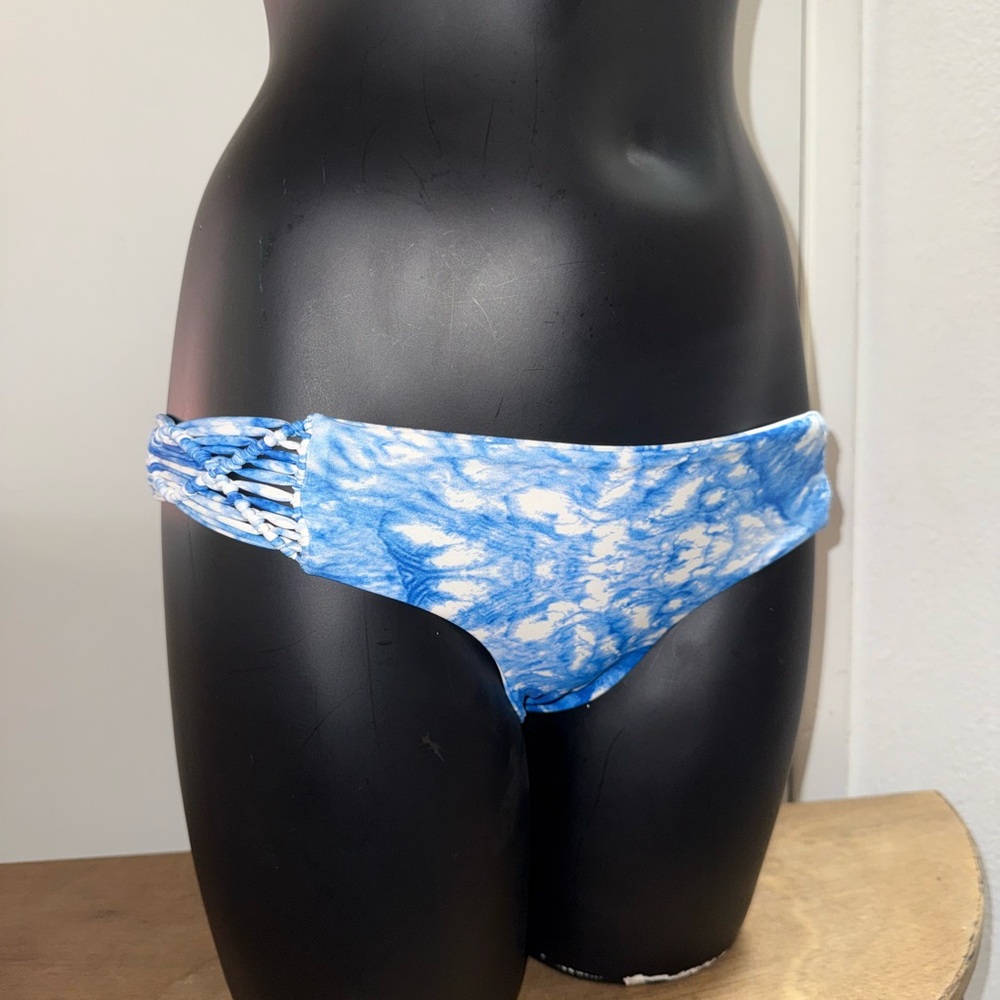 Mikoh Blue Tie-Dye Bikini Bottom